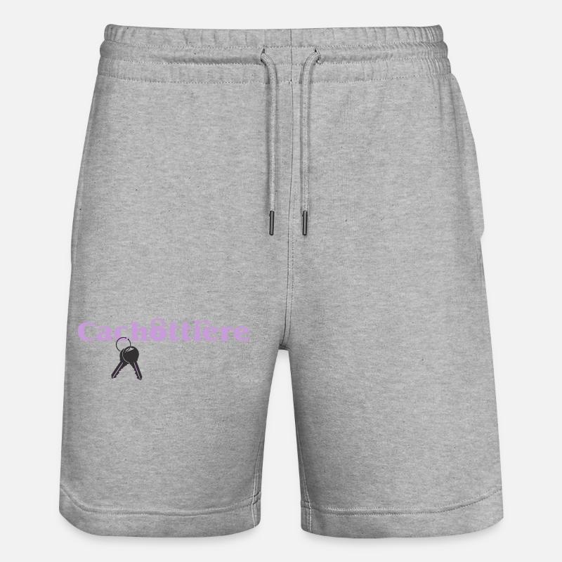 Cachottière Clés et Mystère - Short de jogging bio TRAINER Stanley/Stella unisexe - gris chiné