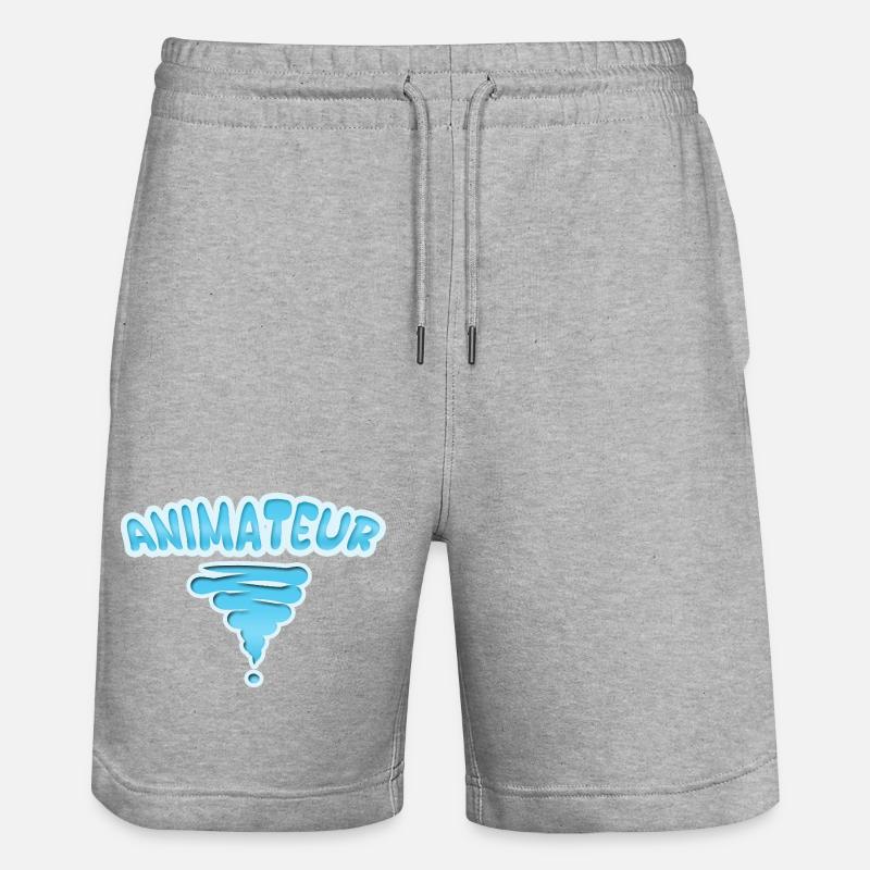 Style Animateur - Stanley/Stella Unisex Bio Joggingshorts Trainer  - Grau meliert