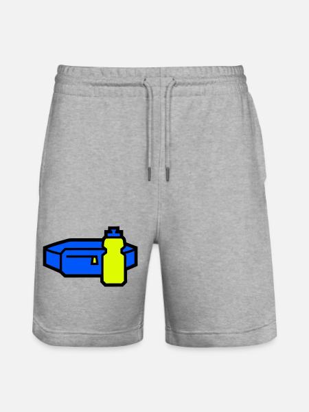Practical Hydration Belt Runner - Stanley/Stella Trainer Unisex Organic Jogging Shorts - heather grey