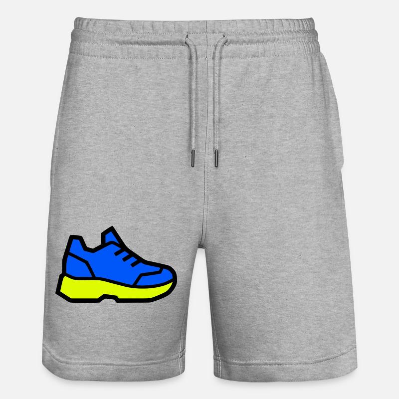 Moderner Laufschuh Sneaker - Stanley/Stella Unisex Bio Joggingshorts Trainer  - Grau meliert