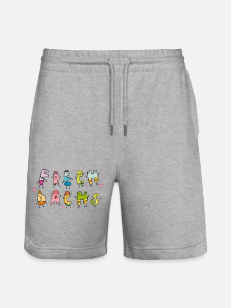 Rascal - Stanley/Stella Trainer Unisex Organic Jogging Shorts - heather grey