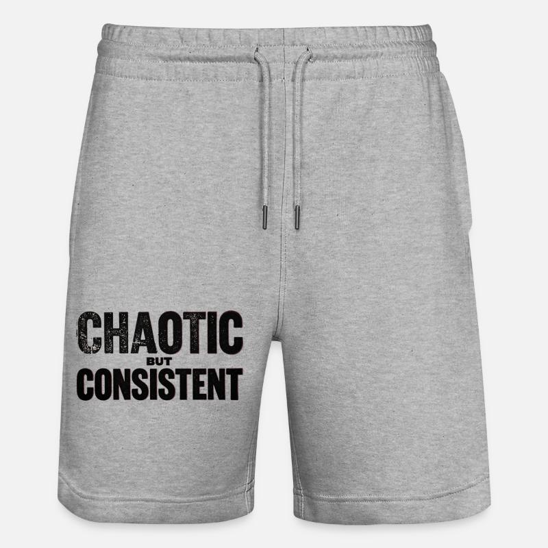 Chaotique-mais-cohérent - Short de jogging bio TRAINER Stanley/Stella unisexe - gris chiné