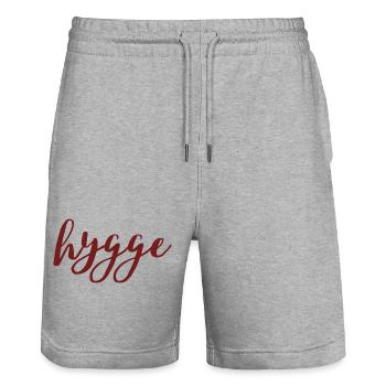 hygge - Stanley/Stella Unisex Bio Joggingshorts Trainer  - Grau meliert - Vorne - Nik (191cm) & Marisol (170cm)