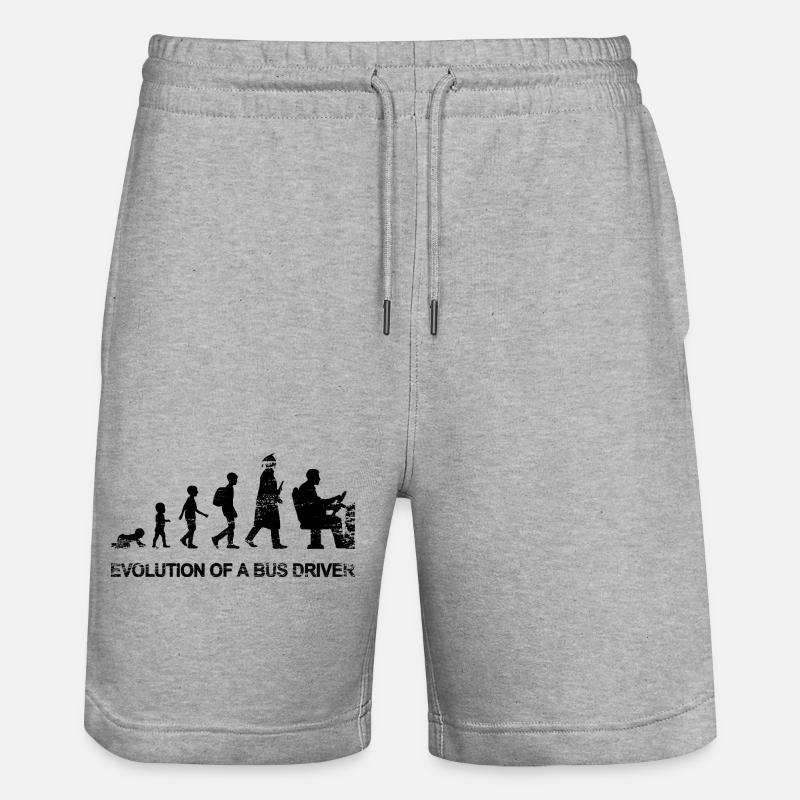 Entwicklung eines Busfahrers - Stanley/Stella Unisex Bio Joggingshorts Trainer  - Grau meliert