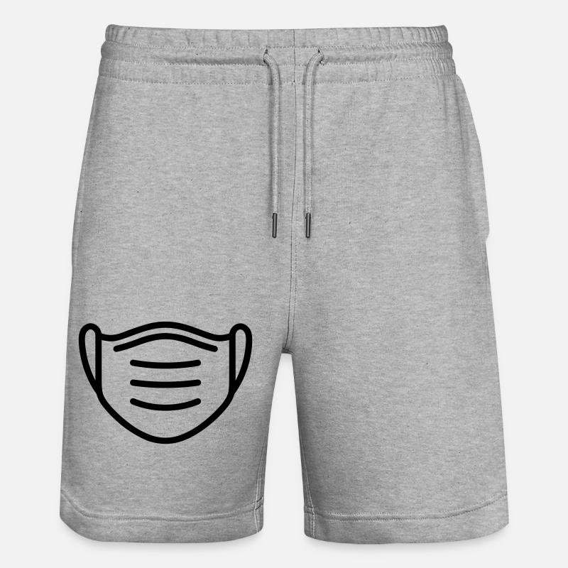 Maske - Stanley/Stella Unisex Bio Joggingshorts Trainer  - Grau meliert