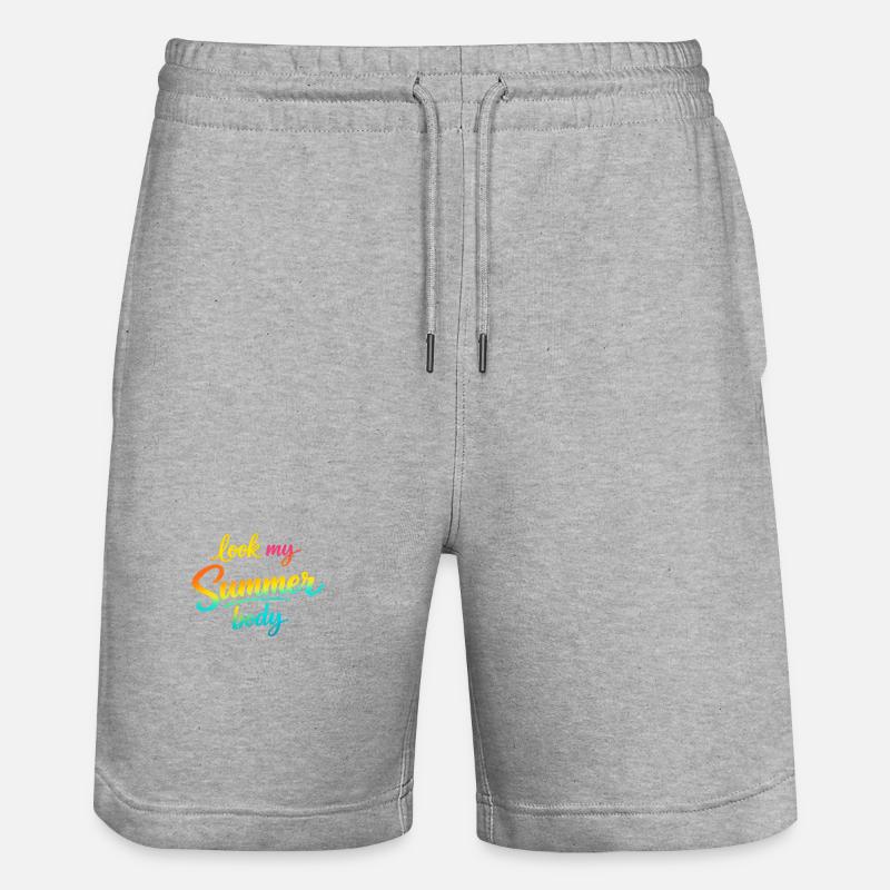 Schau, mein Sommerkörper! - Stanley/Stella Unisex Bio Joggingshorts Trainer  - Grau meliert