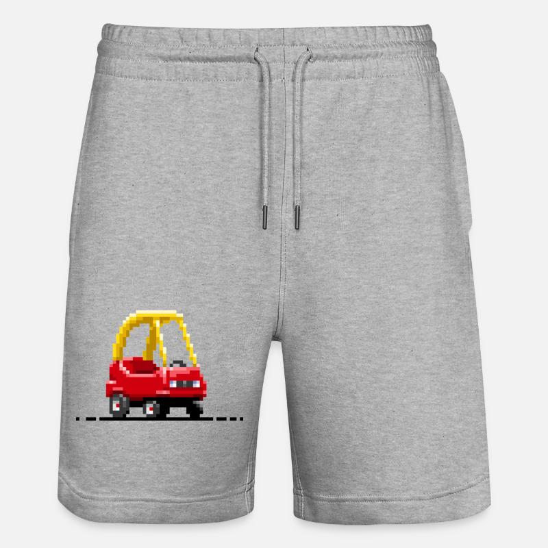 Pixel Car pour enfants - Short de jogging bio TRAINER Stanley/Stella unisexe - gris chiné