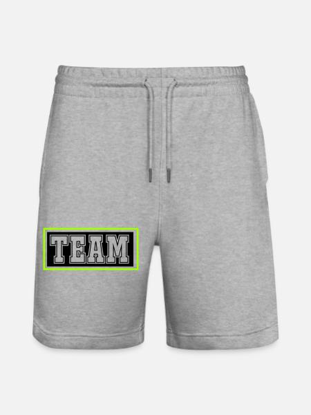 Team - Stanley/Stella Trainer Unisex Organic Jogging Shorts - heather grey