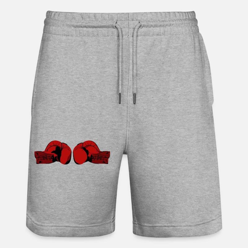 Boxhandschuhe - Stanley/Stella Unisex Bio Joggingshorts Trainer - Grau meliert