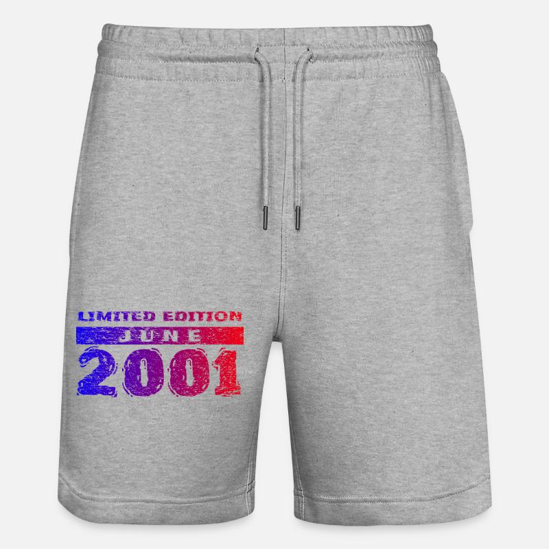25e anniversaire Édition Limitée 06/2001 - Short de jogging bio TRAINER Stanley/Stella unisexe - gris chiné