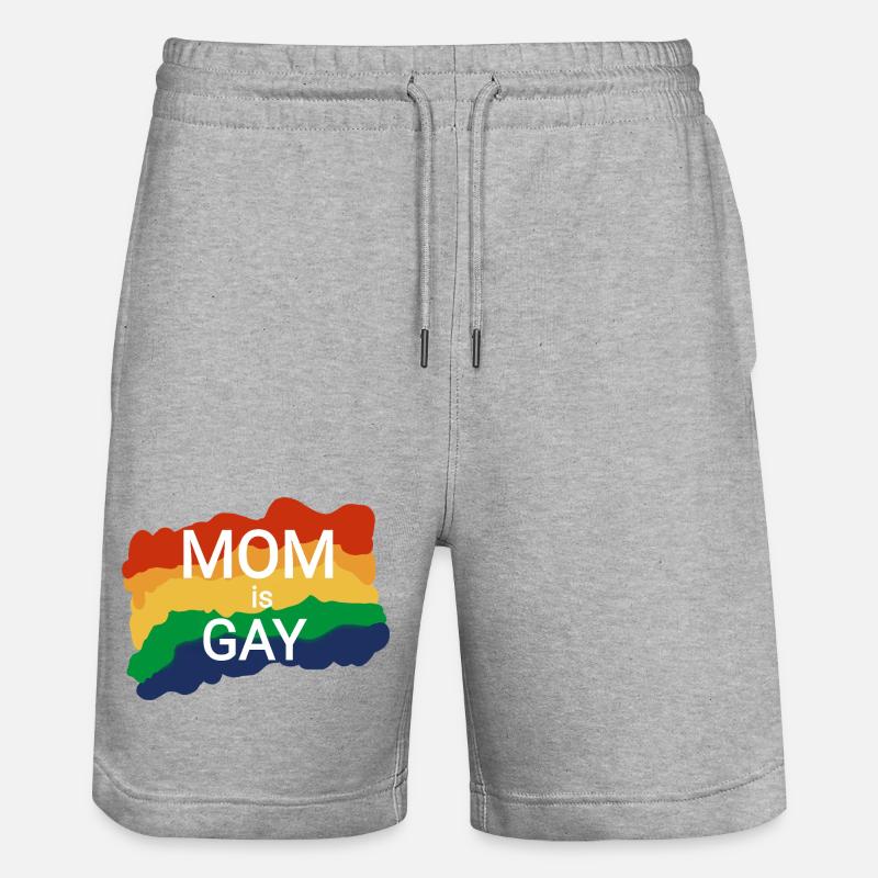 Lesbisch Mutter zum Mutterwürdigkeiten  - Stanley/Stella Unisex Bio Joggingshorts Trainer  - Grau meliert