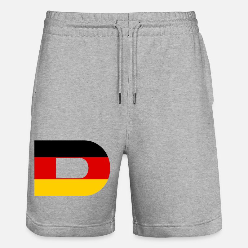 D - Style du drapeau allemand - Short de jogging bio TRAINER Stanley/Stella unisexe - gris chiné
