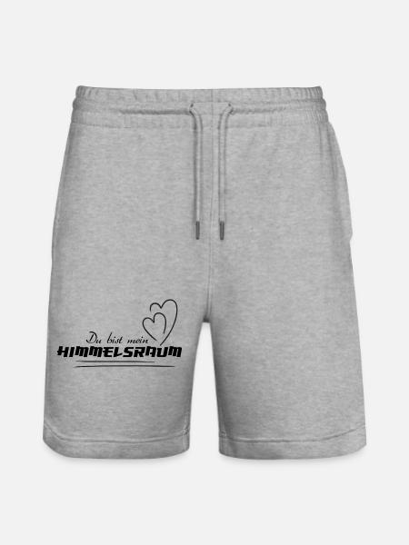 HIMMELSRAUM – Spirituelles Statement Shirt - Stanley/Stella Unisex Bio Joggingshorts Trainer  - Grau meliert