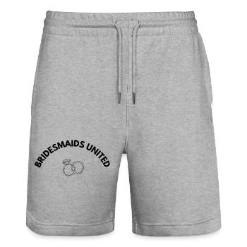 Bridesmaids United Black - Stanley/Stella Unisex Bio Joggingshorts Trainer  - Grau meliert - Vorne - Nik (191cm) & Marisol (170cm)