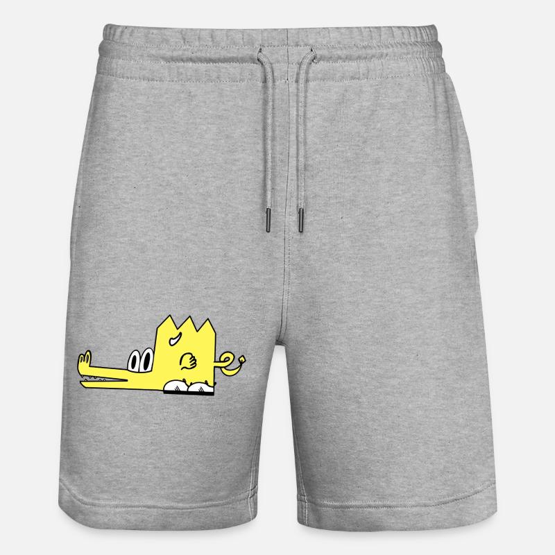 Drako le dragon - Short de jogging bio TRAINER Stanley/Stella unisexe - gris chiné