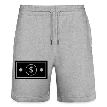 Dollar - Stanley/Stella Unisex Bio Joggingshorts Trainer  - Grau meliert - Vorne - Nik (191cm) & Marisol (170cm)