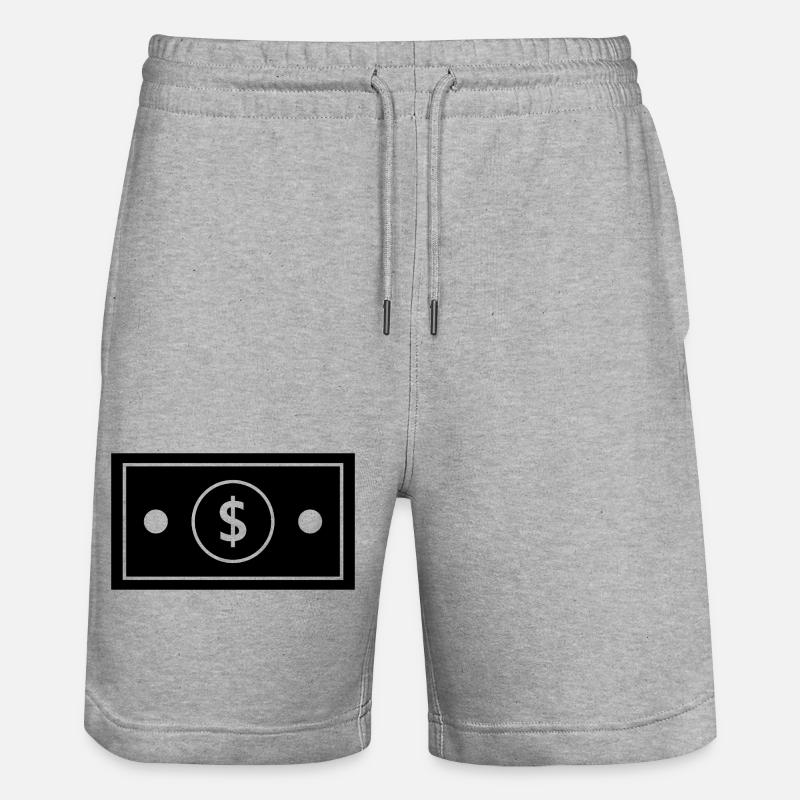 Dollar - Short de jogging bio TRAINER Stanley/Stella unisexe - gris chiné