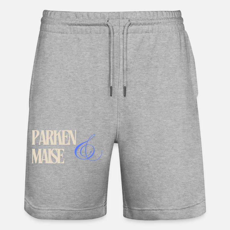 PARKEN MAISE Clef Stylisée - Short de jogging bio TRAINER Stanley/Stella unisexe - gris chiné