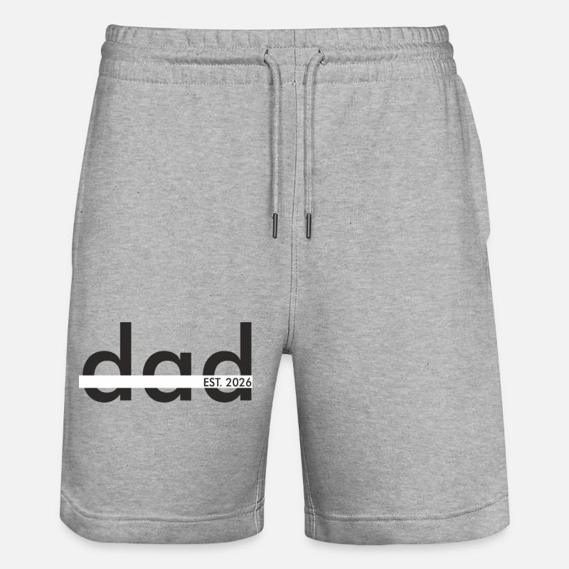 Dead EST 2026 Graphic - Stanley/Stella Unisex Bio Joggingshorts Trainer  - Grau meliert