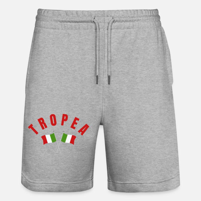 Blason du drapeau italien TROPEA - Short de jogging bio TRAINER Stanley/Stella unisexe - gris chiné