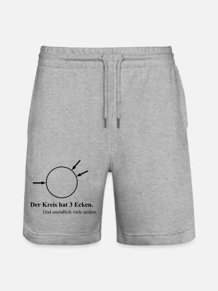 Drei Ecken - Stanley/Stella Unisex Bio Joggingshorts Trainer  - Grau meliert
