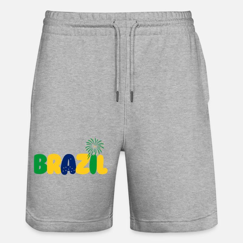 Brazil - Short de jogging bio TRAINER Stanley/Stella unisexe - gris chiné