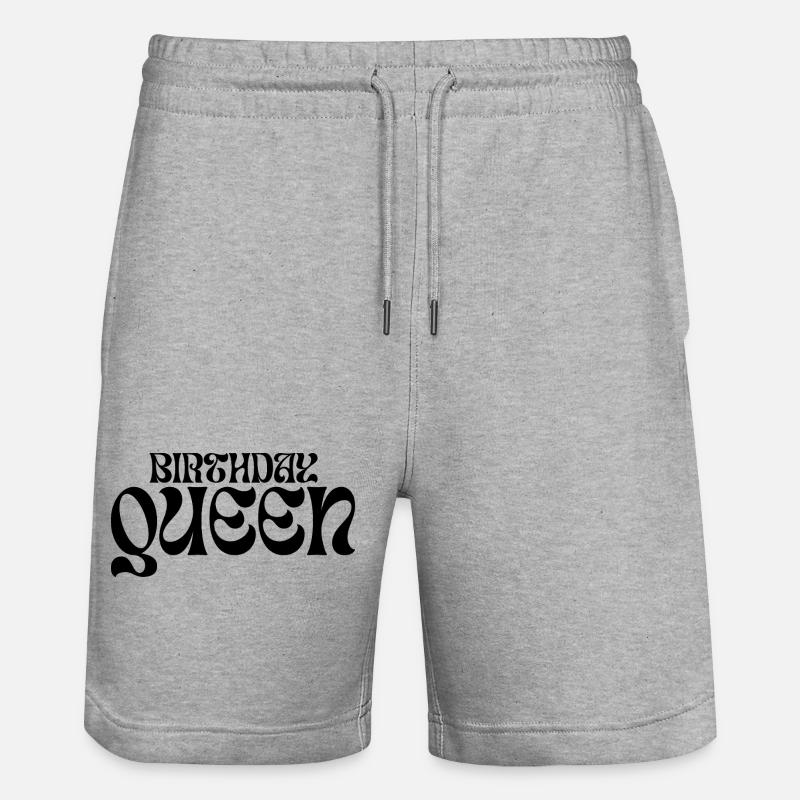 Please upload design - Stanley/Stella Trainer Unisex Organic Jogging Shorts - heather grey