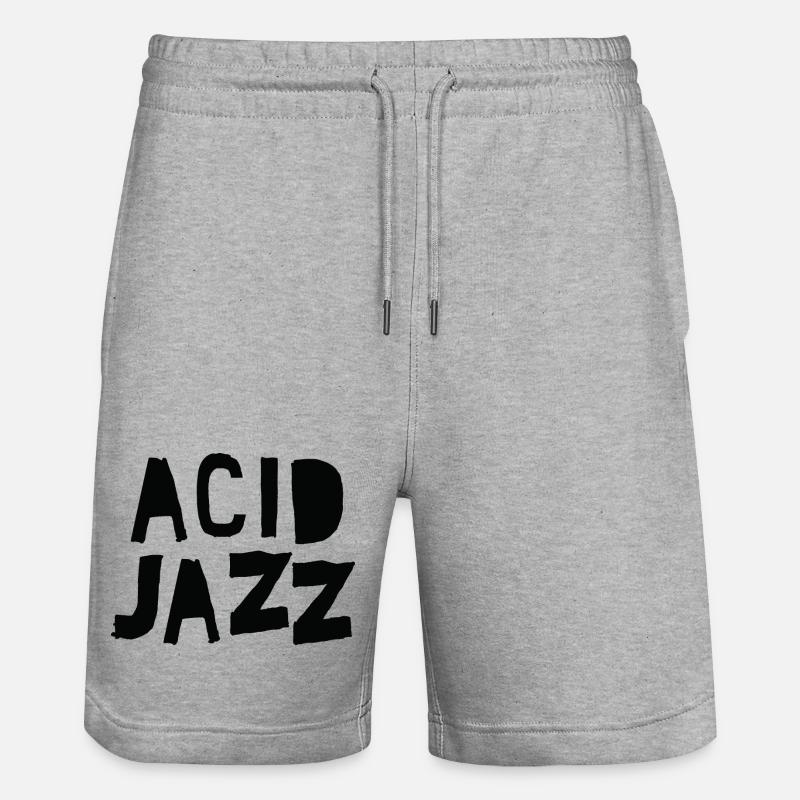 Texte Acid Jazz Bold Brush - Short de jogging bio TRAINER Stanley/Stella unisexe - gris chiné