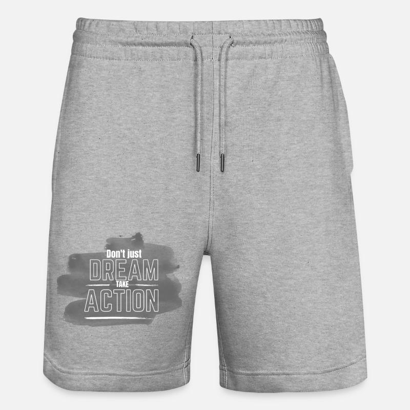 Rêve et Action - Short de jogging bio TRAINER Stanley/Stella unisexe - gris chiné