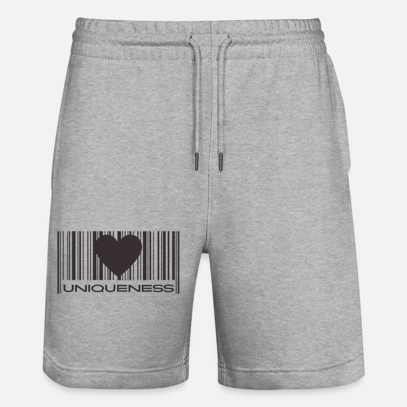 Uniqueness - Stanley/Stella Unisex Bio Joggingshorts Trainer  - Grau meliert