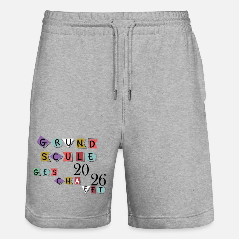 Fin de l’école primaire - Short de jogging bio TRAINER Stanley/Stella unisexe - gris chiné