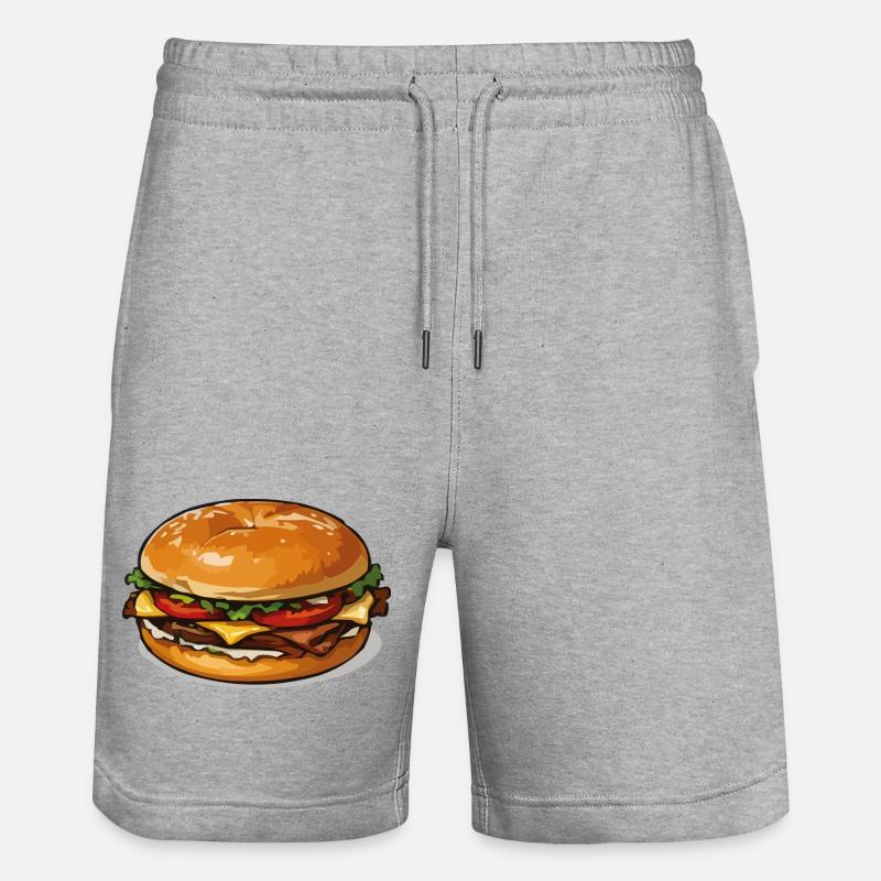 Hamburg PopArt - Short de jogging bio TRAINER Stanley/Stella unisexe - gris chiné