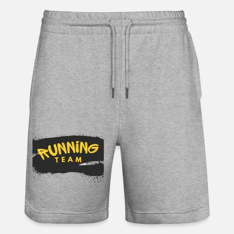 Équipe de course - Short de jogging bio TRAINER Stanley/Stella unisexe - gris chiné