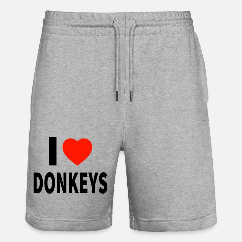 âne - Short de jogging bio TRAINER Stanley/Stella unisexe - gris chiné