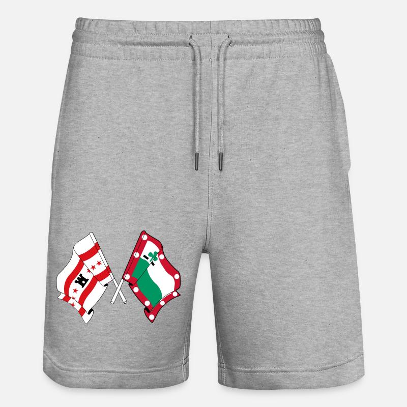 Drapeaux Meppel & Drenthe – Fierté régionale - Short de jogging bio TRAINER Stanley/Stella unisexe - gris chiné