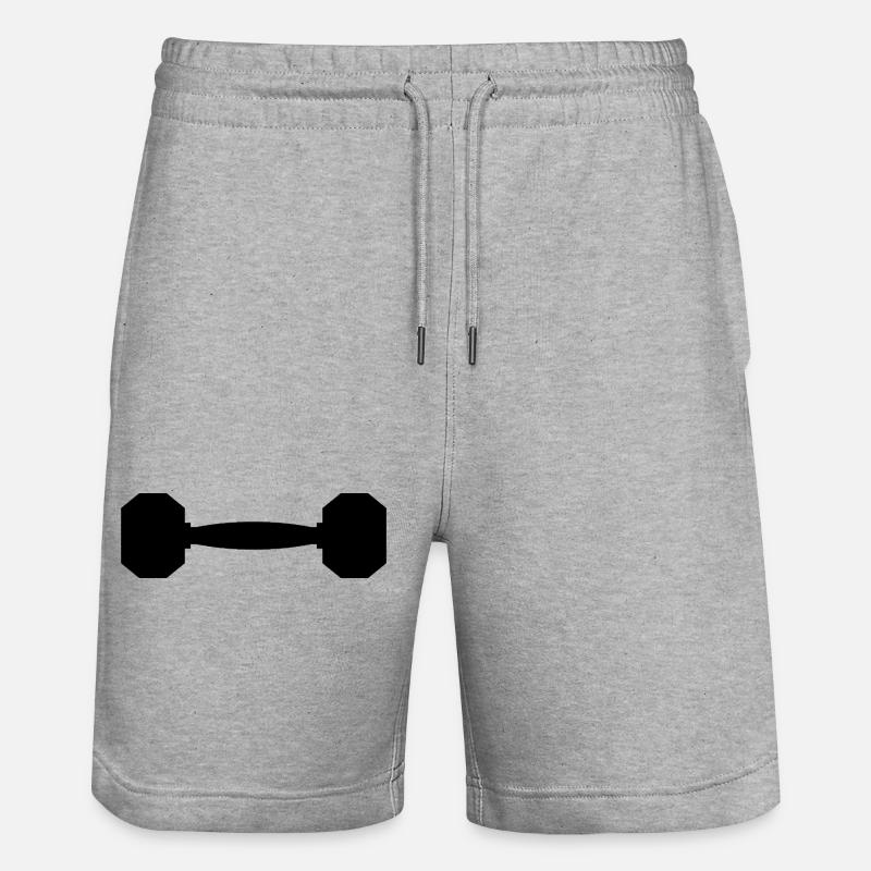 Hantel - Stanley/Stella Unisex Bio Joggingshorts Trainer  - Grau meliert