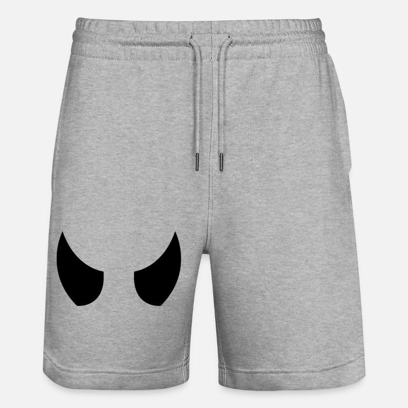 Teufelshörner - Stanley/Stella Unisex Bio Joggingshorts Trainer - Grau meliert