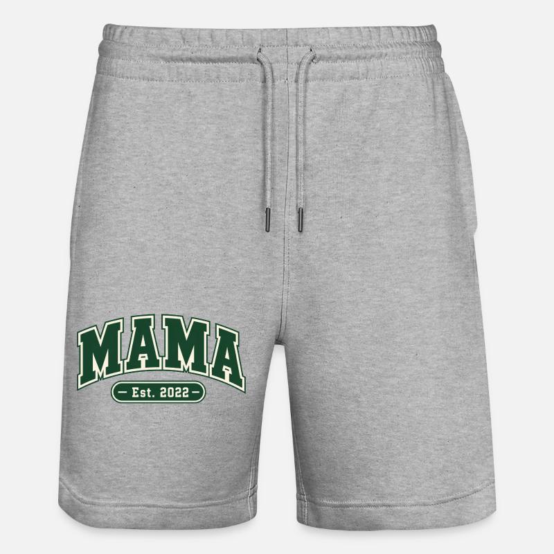 Mama Est 2022 - Collegiate - Short de jogging bio TRAINER Stanley/Stella unisexe - gris chiné