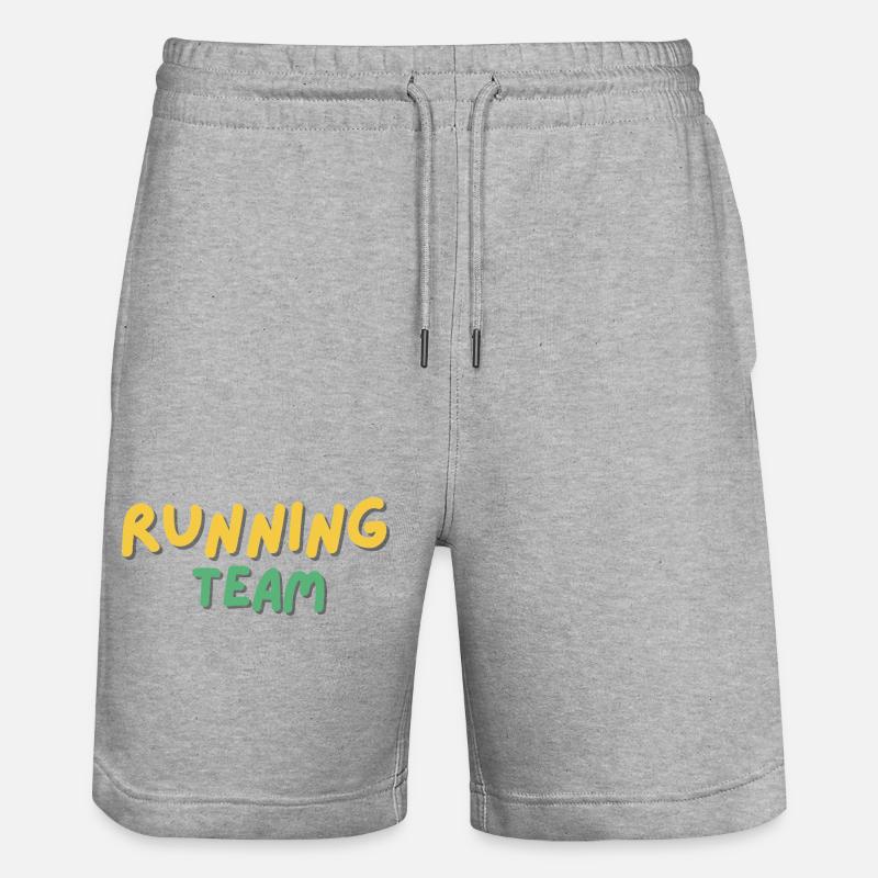 Équipe de course - Short de jogging bio TRAINER Stanley/Stella unisexe - gris chiné