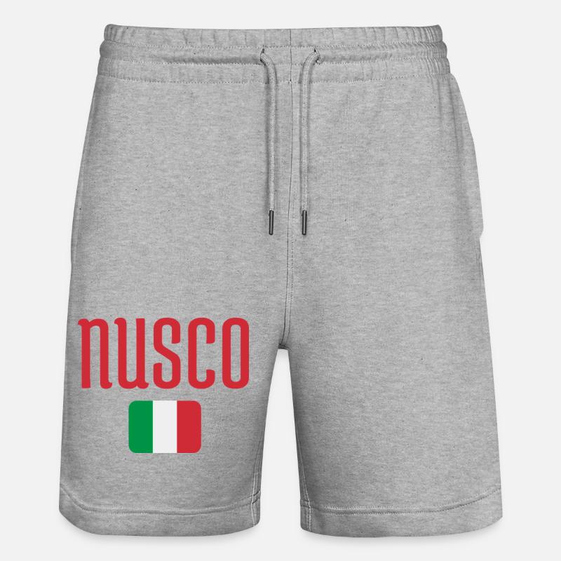 Nusco Drapeau italien - Short de jogging bio TRAINER Stanley/Stella unisexe - gris chiné