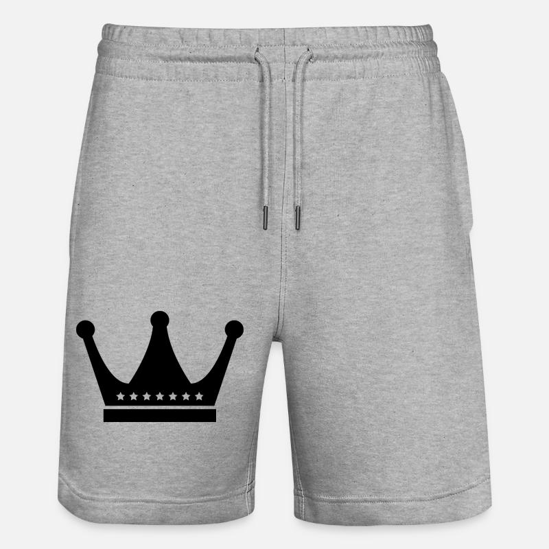 Krone - Stanley/Stella Unisex Bio Joggingshorts Trainer  - Grau meliert