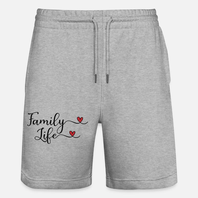 Famille - Short de jogging bio TRAINER Stanley/Stella unisexe - gris chiné