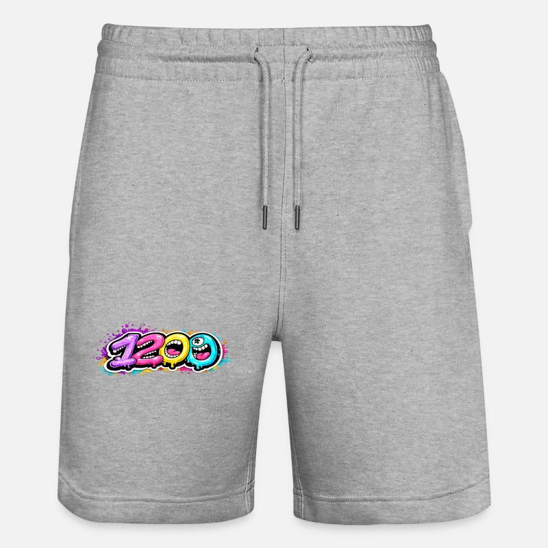 1200 Bubbleface - Short de jogging bio TRAINER Stanley/Stella unisexe - gris chiné