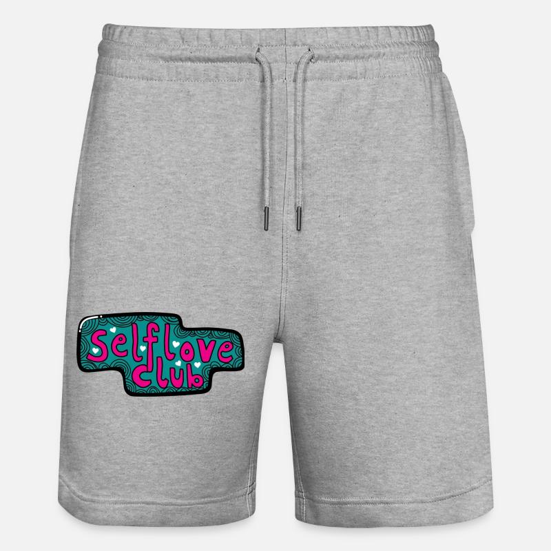 Club de l’amour de soi - Short de jogging bio TRAINER Stanley/Stella unisexe - gris chiné