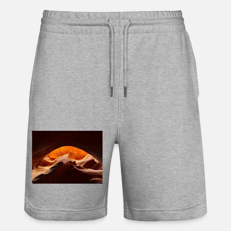 Desert Canyon Glow - Stanley/Stella Unisex Bio Joggingshorts Trainer  - Grau meliert