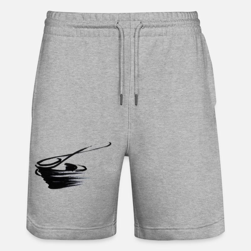 spooncup01 - Stanley/Stella Trainer Unisex Organic Jogging Shorts - heather grey