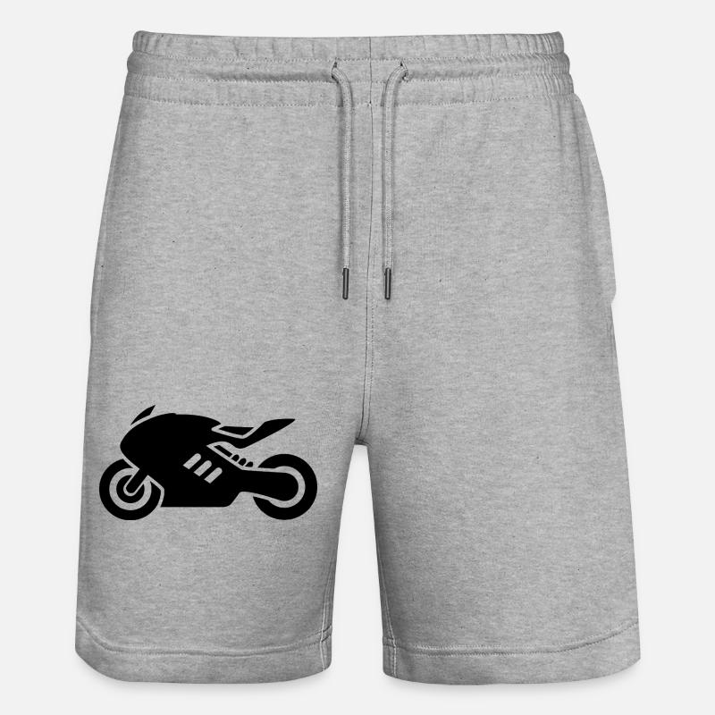 motocyclette - Short de jogging bio TRAINER Stanley/Stella unisexe - gris chiné