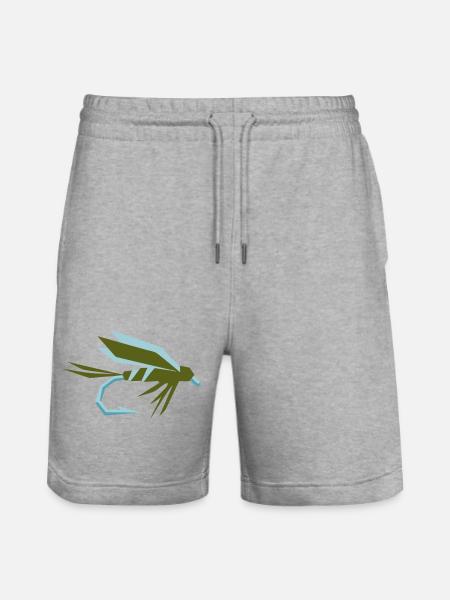 Fly Fishing Fishing Lure Fishing Fly - Stanley/Stella Trainer Unisex Organic Jogging Shorts - heather grey