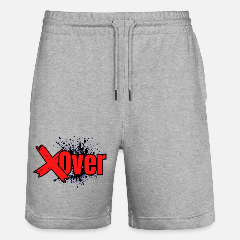 Xover Fusion Rouge - Short de jogging bio TRAINER Stanley/Stella unisexe - gris chiné
