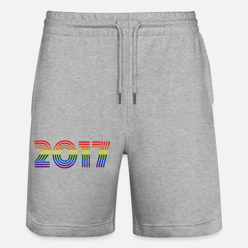 2017 - Stanley/Stella Trainer Unisex Organic Jogging Shorts - heather grey